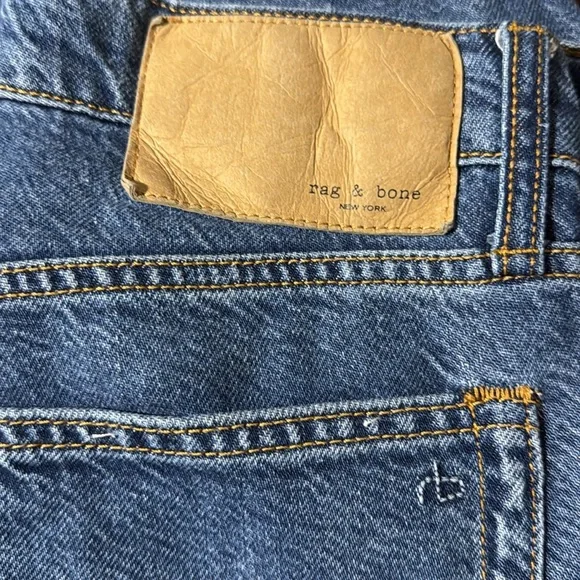 Rag & Bone Logan Wide Leg High Rise jeans in Lilly - Picture 9 of 9